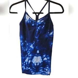 Athleta Blue Tie-Dye Women's Racerback tank
